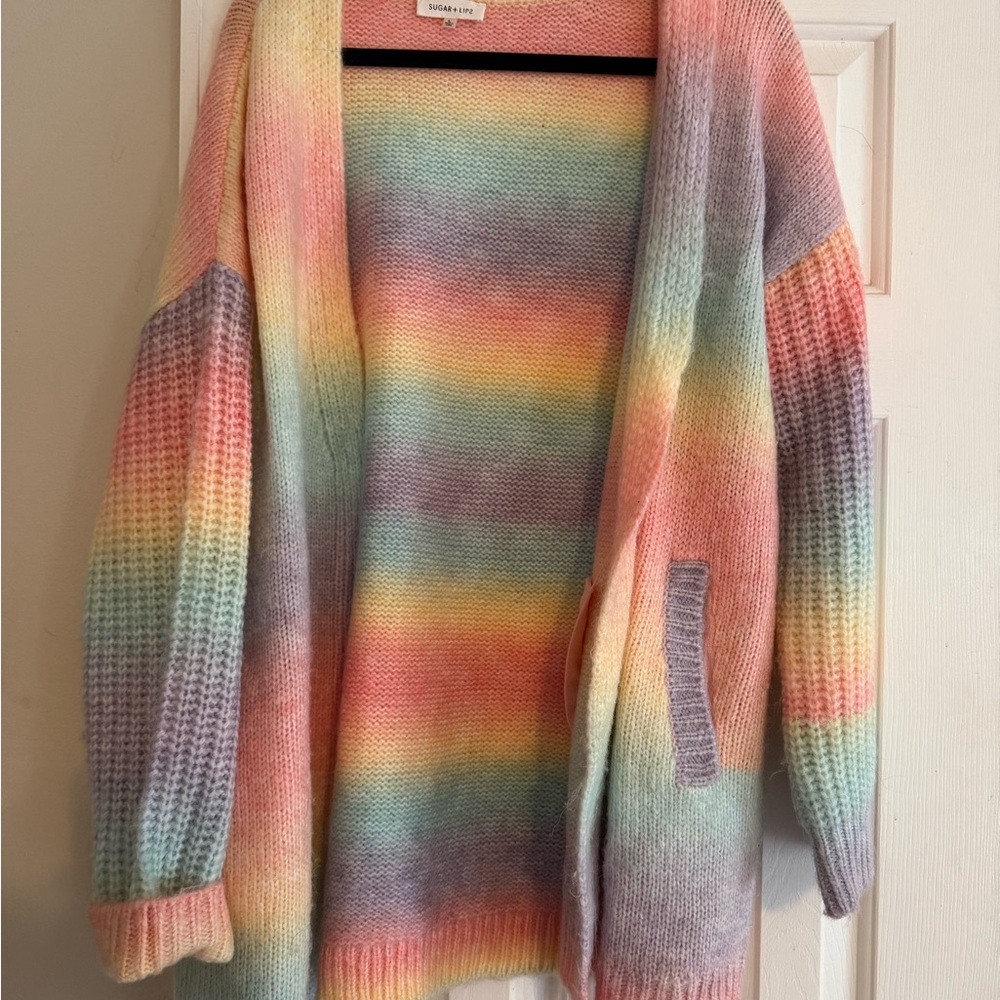 Sugarlips Multicolor Knit Cardigan